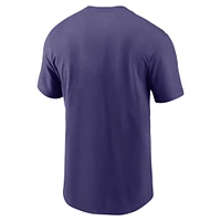T-shirt essentiel Nike violet Baltimore Ravens Team Wordmark pour hommes