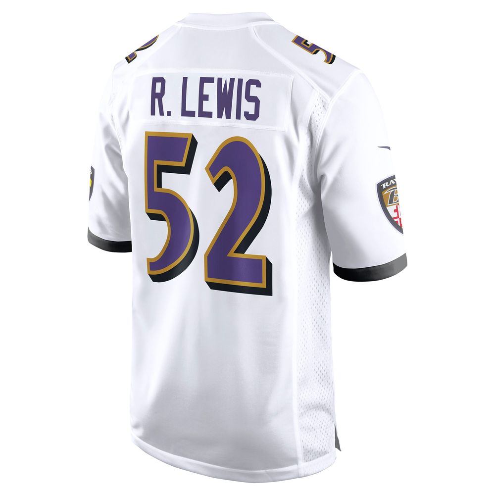 Men's Nike Ray Lewis White Baltimore Ravens Retired Player Game Jersey