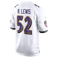 Men's Nike Ray Lewis White Baltimore Ravens Retired Player Game Jersey