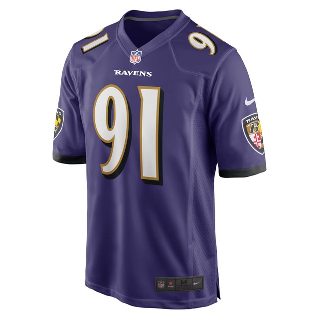 Maillot de joueur match Nike Rayshad Nichols violet Baltimore Ravens pour hommes