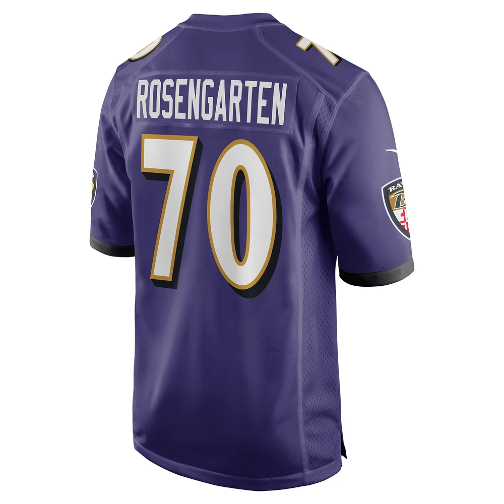 Maillot Nike Roger Rosengarten violet pour homme des Baltimore Ravens