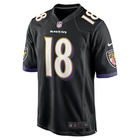 Men's Nike Roquan Smith Black Baltimore Ravens Alternate Game Jersey