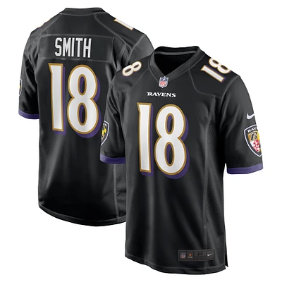 Men's Nike Roquan Smith Black Baltimore Ravens Alternate Game Jersey