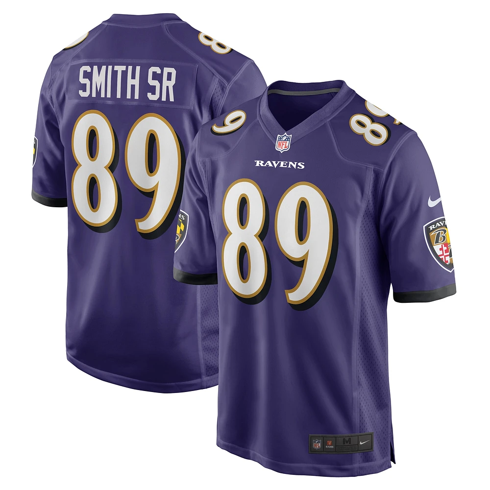 Nike Steve Smith Sr. Violet Baltimore Ravens Retired Player Game Jersey