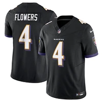 Nike Zay Flowers Noir Baltimore Ravens Alternate Vapor F.U.S.E. Maillot limité