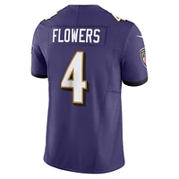 Men's Nike Zay Flowers Purple Baltimore Ravens Vapor F.U.S.E. Limited Jersey