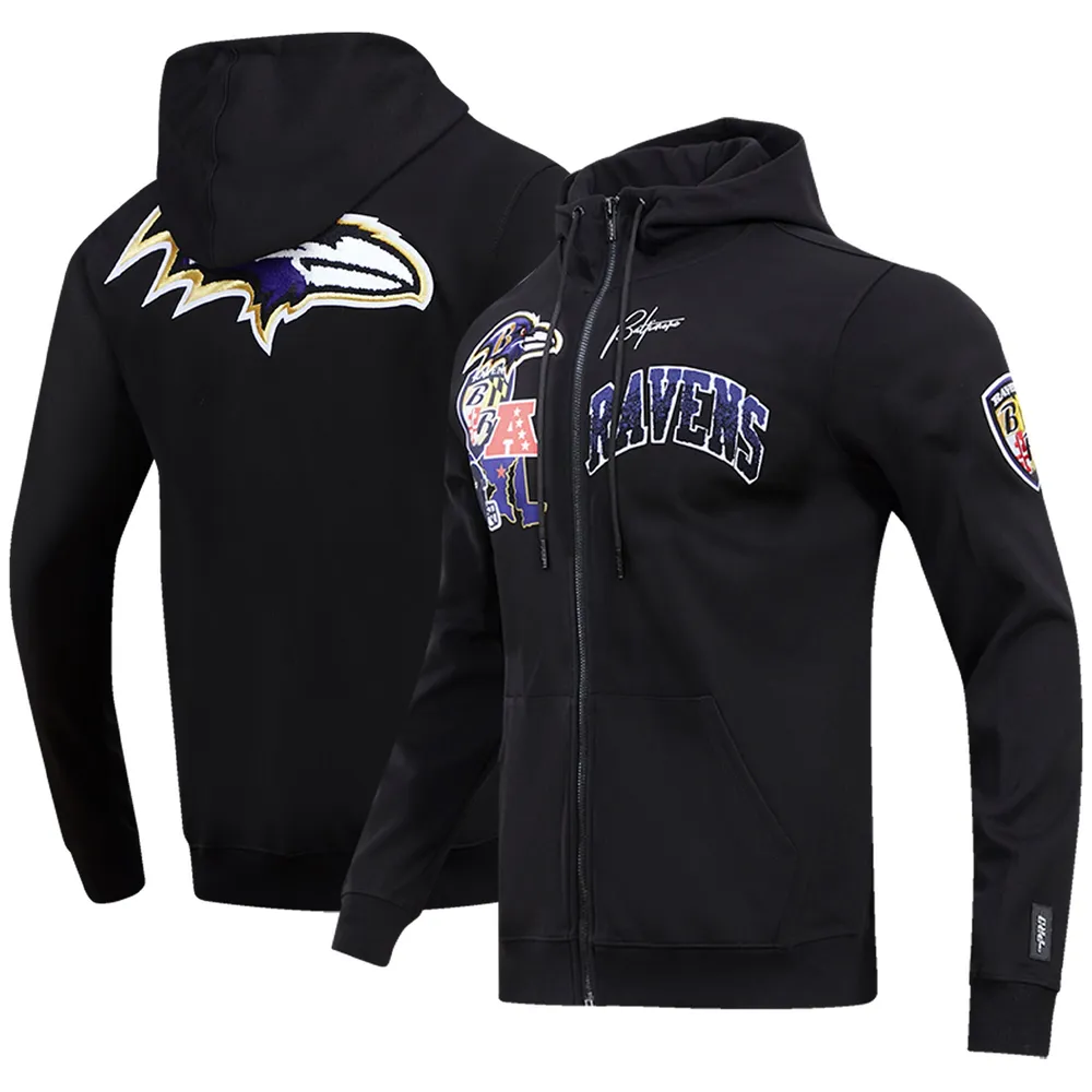 Baltimore Ravens Youth Primary Logo Fleece Hoodie Sweatshirt - Purple