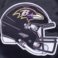Veste à boutons-pression en satin sublimé Pro Standard Black Baltimore Ravens pour homme