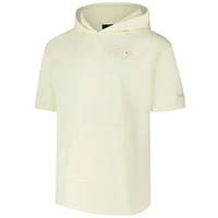 Sweat à capuche manches courtes neutre Pro Standard Cream Baltimore Ravens pour hommes