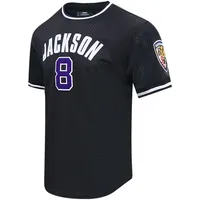 Haut Pro Standard Lamar Jackson noir avec nom et numéro de joueur Baltimore Ravens pour homme