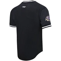 Men's Pro Standard Lamar Jackson Black Baltimore Ravens Mesh Player Name & Number Top