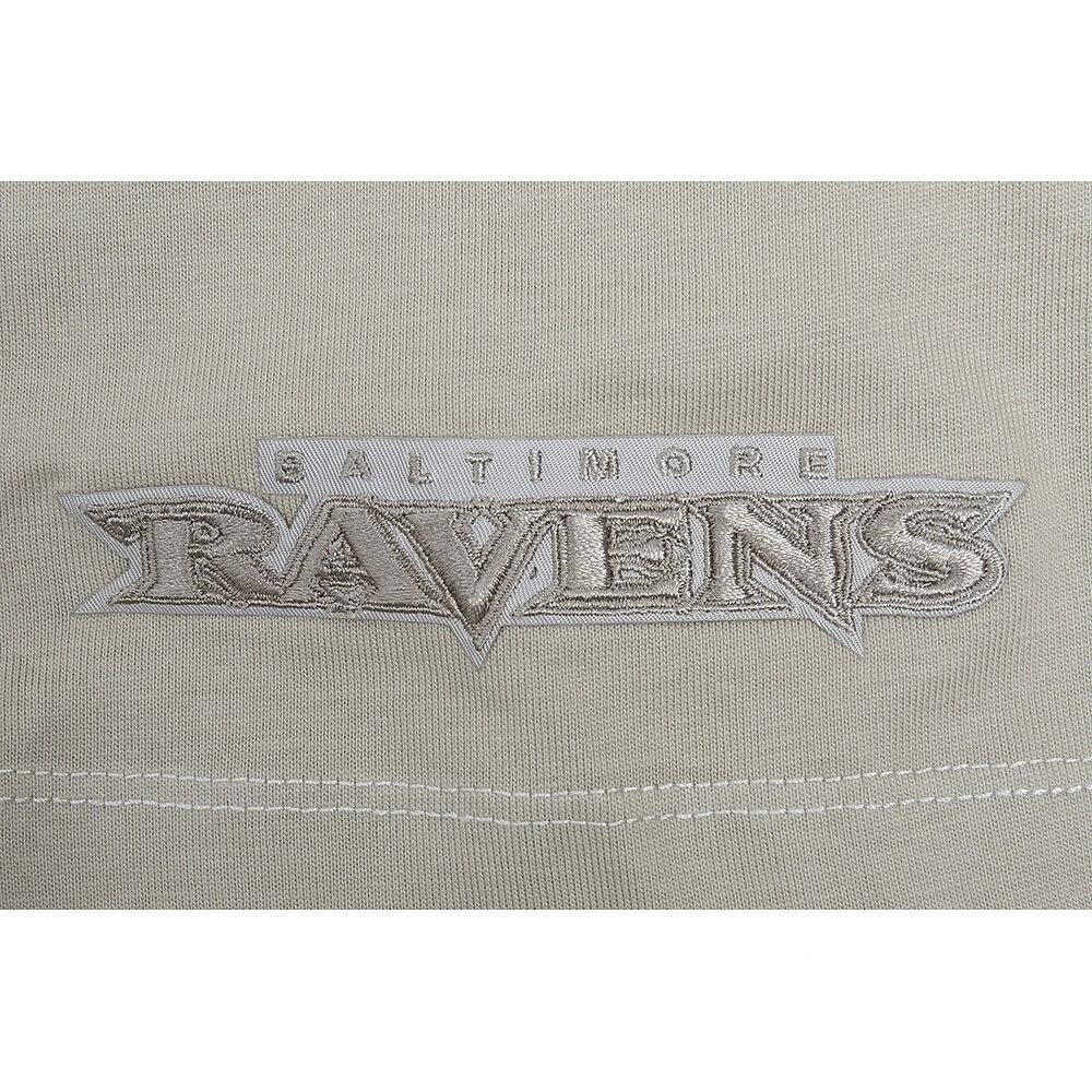 T-shirt à épaules tombantes Pro Standard Tan pour homme des Baltimore Ravens
