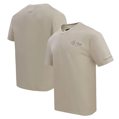 T-shirt à épaules tombantes Pro Standard Tan pour homme des Baltimore Ravens