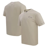 T-shirt à épaules tombantes Pro Standard Tan pour homme des Baltimore Ravens