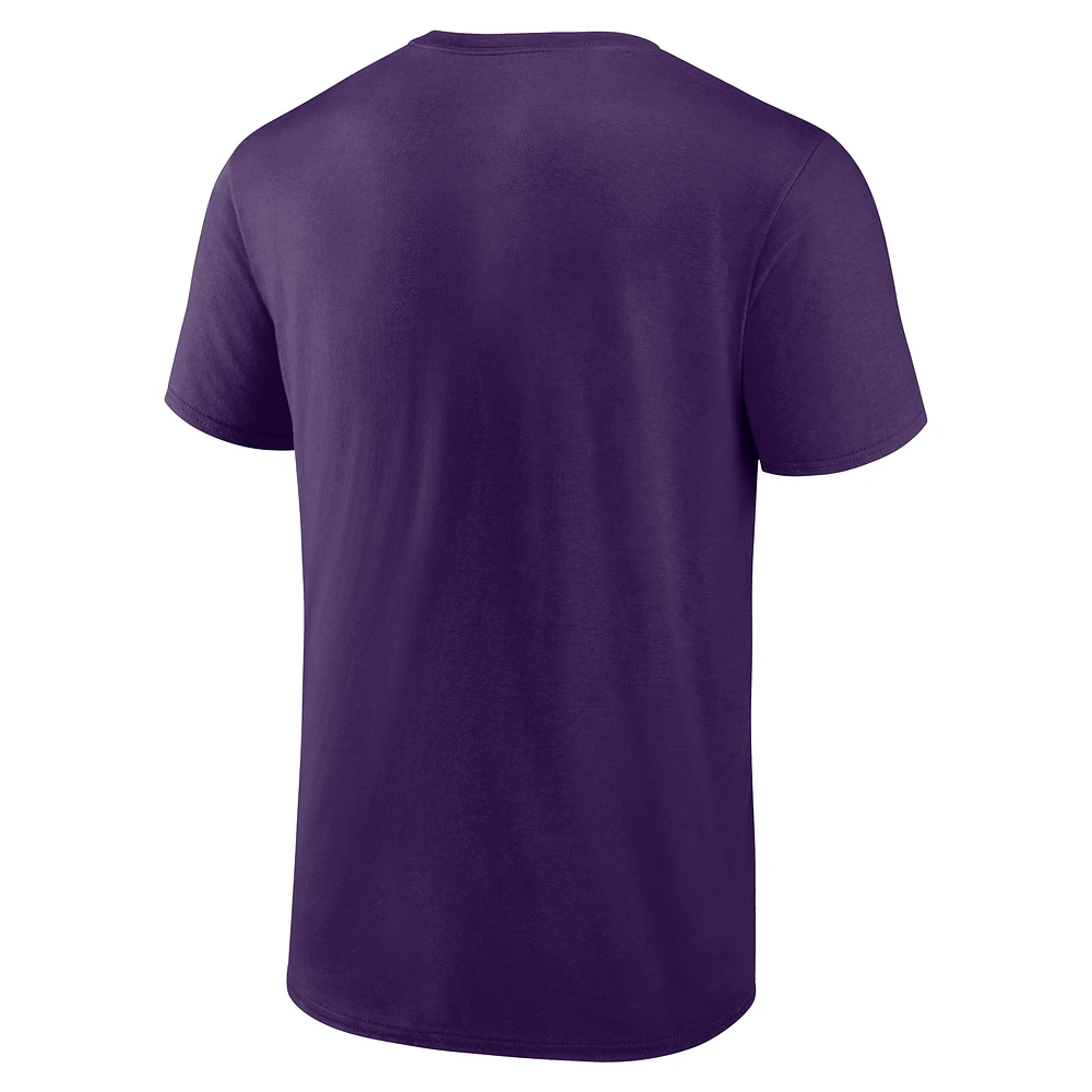 Men's Purple Baltimore Ravens Best Dad T-Shirt