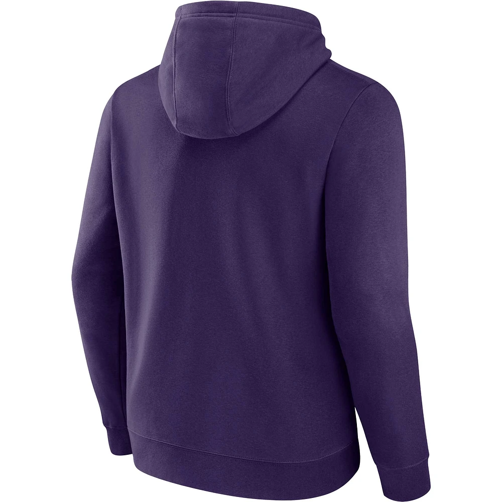 Men's  Purple Baltimore Ravens Between the Pylons Pullover Hoodie