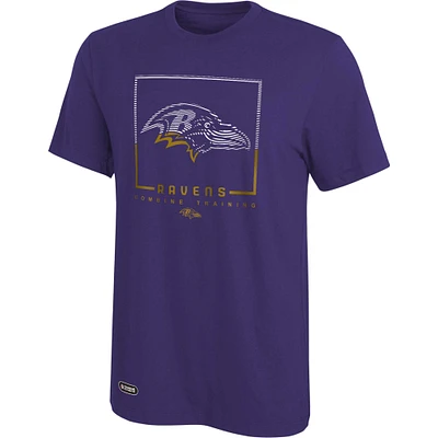 T-shirt pour homme violet Baltimore Ravens Combine Authentic Clutch