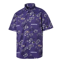 Chemise boutonnée violette Kekai pour homme Reyn Spooner Baltimore Ravens