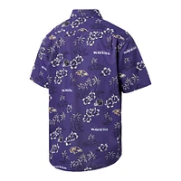 Chemise boutonnée violette Kekai pour homme Reyn Spooner Baltimore Ravens