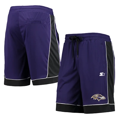 Men's Starter Purple/Black Baltimore Ravens Fan Favorite Fashion Shorts