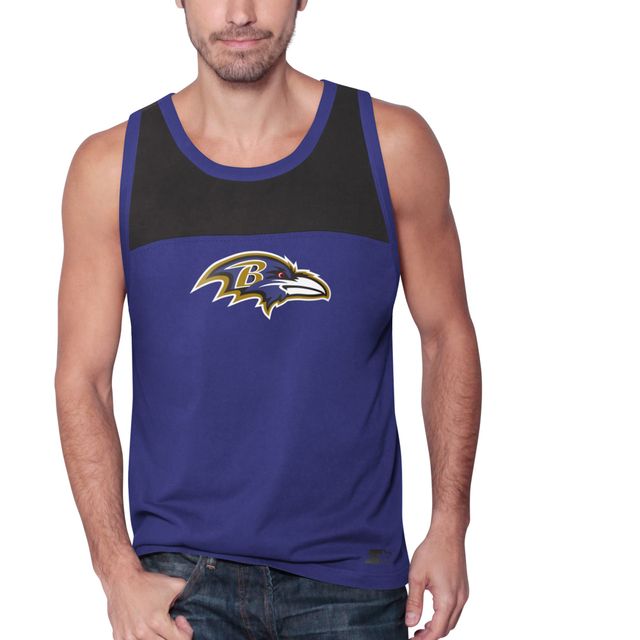 Débardeur pour homme Starter Purple/Black Baltimore Ravens Touchdown Fashion