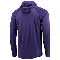 T-shirt à capuche manches longues raglan Starter Purple Baltimore Ravens pour homme
