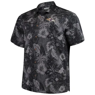 Men's Tommy Bahama Navy Chicago Bears Big & Tall Fuego Floral Button-Up  Shirt