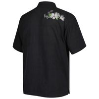 Men's Tommy Bahama Black Baltimore Ravens Sport Azule Oasis Camp Button-Up Shirt