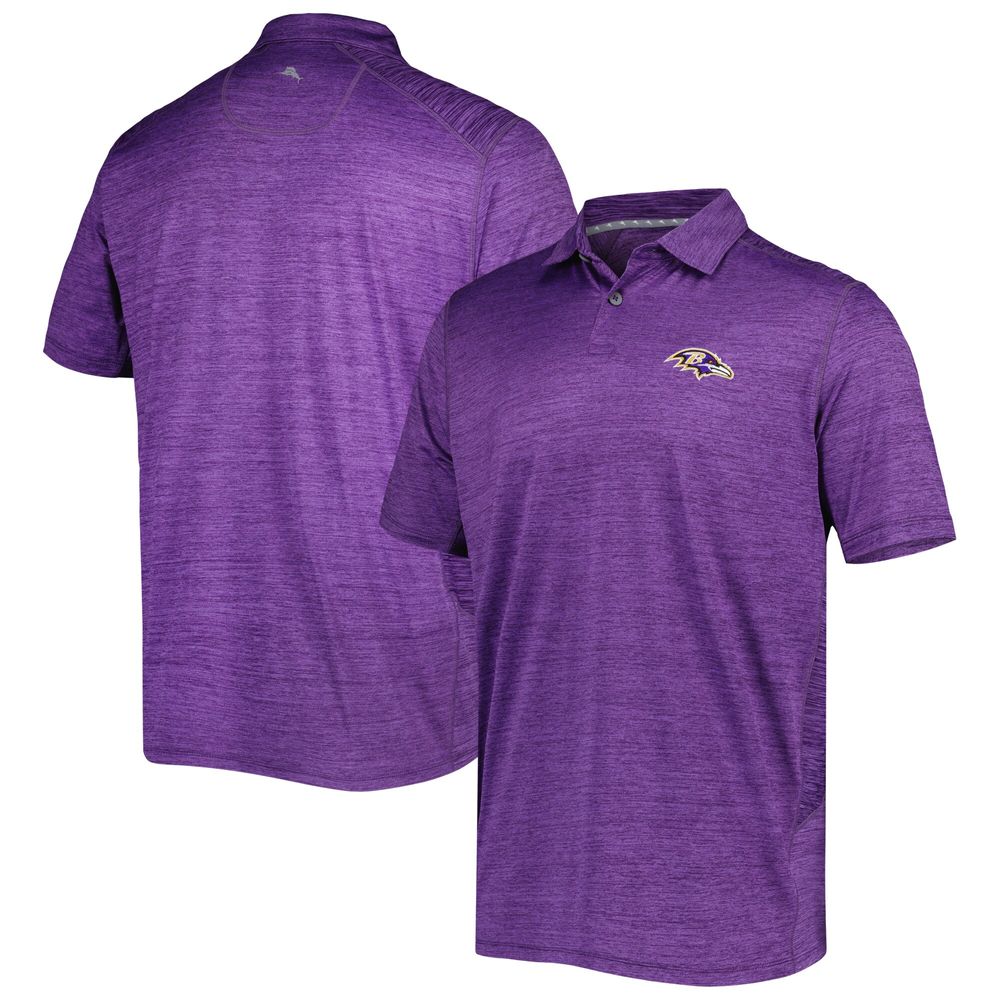 Men's Tommy Bahama Purple Baltimore Ravens Delray Frond IslandZone Polo