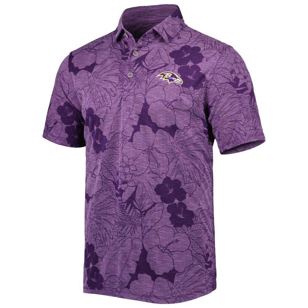 Tommy Bahama Men's Tommy Bahama Purple Baltimore Ravens Miramar Blooms Polo