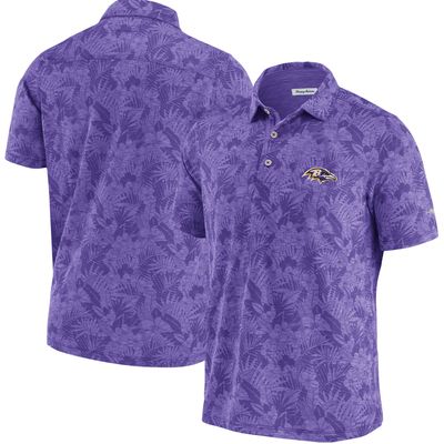 Men's Tommy Bahama Purple Baltimore Ravens Sport Palmetto Palms Polo