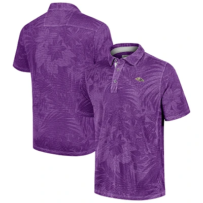 Polo Tommy Bahama violet pour homme Baltimore Ravens Sport Santiago Paradise