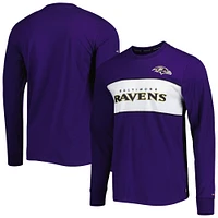 T-shirt à manches longues Peter Team des Baltimore Ravens de Tommy Hilfiger violet pour homme