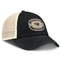 Casquette ajustable Top of the World pour homme avec patch d'équipe des Baltimore Ravens noir