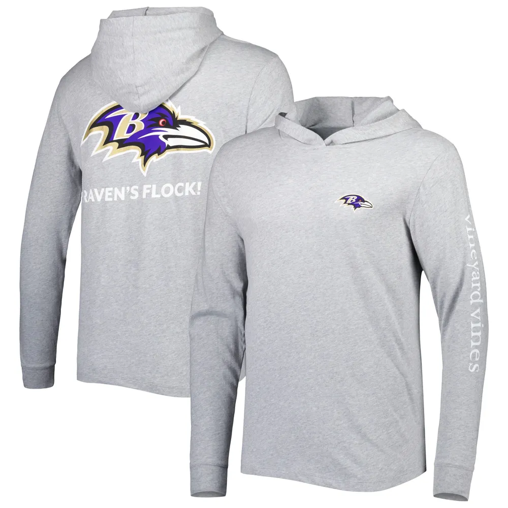 Lids Baltimore Ravens Vineyard Vines Local Long Sleeve Hoodie T-Shirt -  Heathered Gray