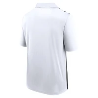 Men's White/Black Baltimore Ravens Sandlot Game Polo