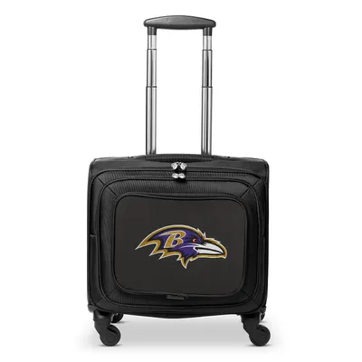Baltimore Ravens MOJO 14'' Laptop Overnighter Wheeled Bag- Black