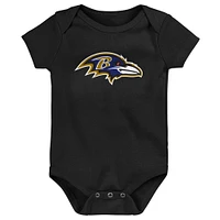 Newborn & Infant Baltimore Ravens Team Starter 3-Pack Bodysuit Set