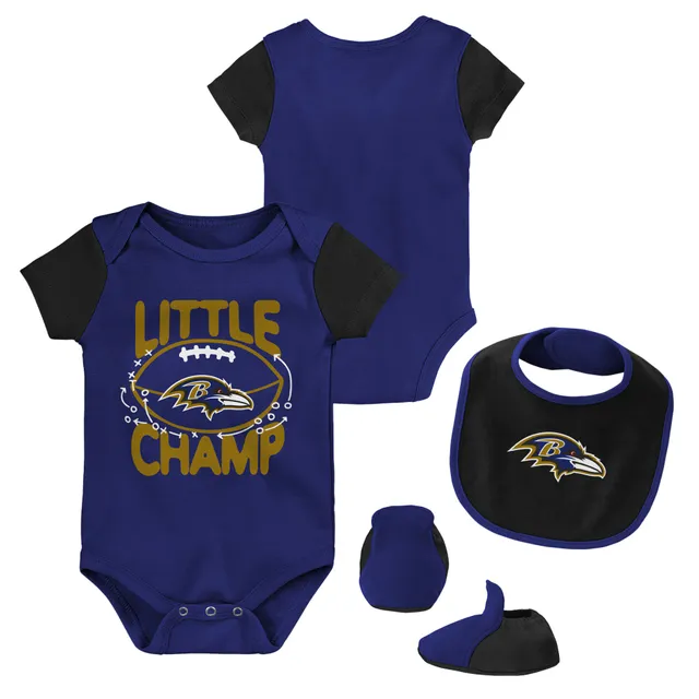 Newborn Purple Baltimore Ravens Team Logo Bodysuit