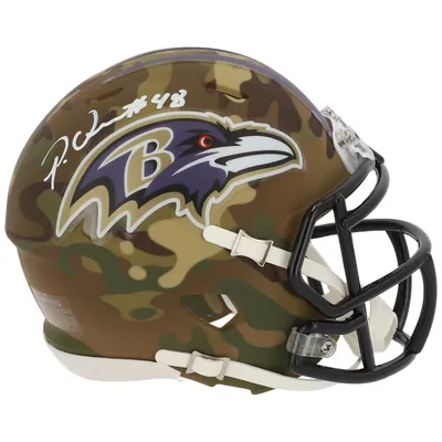 Rashod Bateman Baltimore Ravens Autographed Riddell Lunar Eclipse Alternate  Speed Mini Helmet