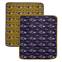 Ensemble de couvertures Pegasus Baltimore Ravens 60" x 70" Home & Away deux pièces