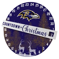 Pegasus Baltimore Ravens Compte à rebours jusqu’au panneau mural de Noël