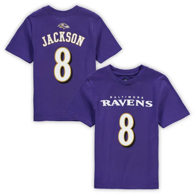 Lids Lamar Jackson Baltimore Ravens Preschool Mainliner Player Name &  Number T-Shirt - Purple