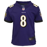 Preschool Nike Lamar Jackson Purple Baltimore Ravens Game - Jersey