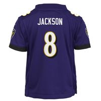 Preschool Nike Lamar Jackson Purple Baltimore Ravens Game - Jersey