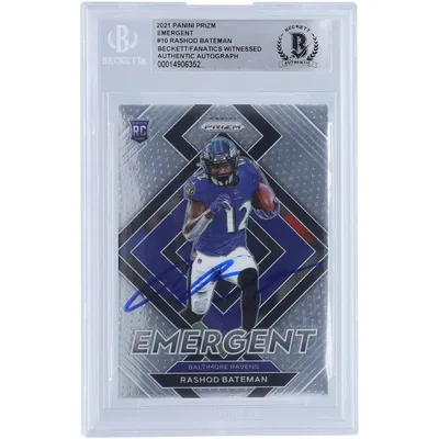 Lids Rashod Bateman Baltimore Ravens Autographed 2021 Panini Mosaic NFL  Debut #249 Beckett Fanatics Witnessed Authenticated Rookie Card