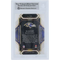 Rashod Bateman Baltimore Ravens Autographed 2021 Panini Select Silver Prizm #255 Beckett Fanatics Witnessed Authenticated Rookie Card