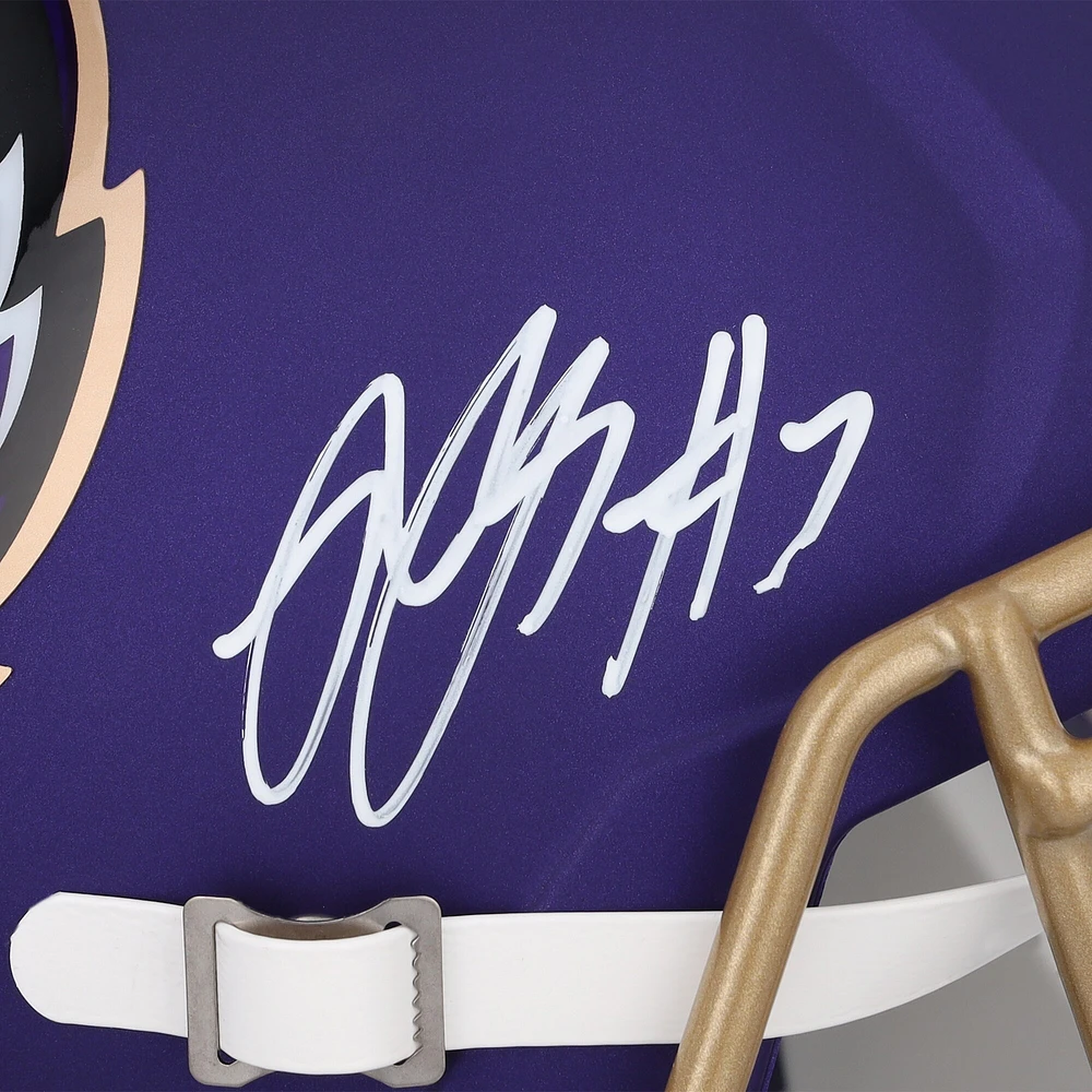 Rashod Bateman Baltimore Ravens Autographed 2024 Alternate Speed Replica Helmet