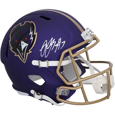 Rashod Bateman Baltimore Ravens Autographed 2024 Alternate Speed Replica Helmet
