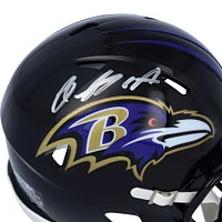 Casque Riddell Speed ​​Mini autographié par Rashod Bateman des Baltimore Ravens